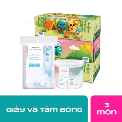 WATSONS Combo Watsons Bộ Giấy & Bông Thiết Yếu image