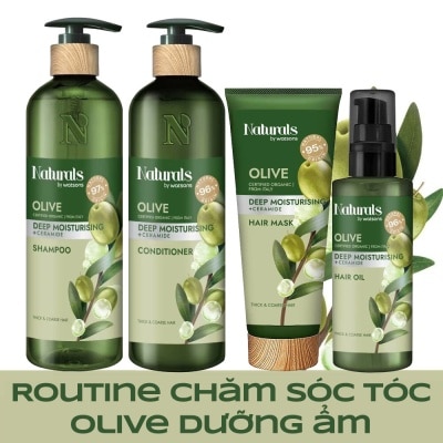 NATURALS BY WATSONS Combo Chăm Sóc Tóc Naturals By Watsons Olive 4pcs image