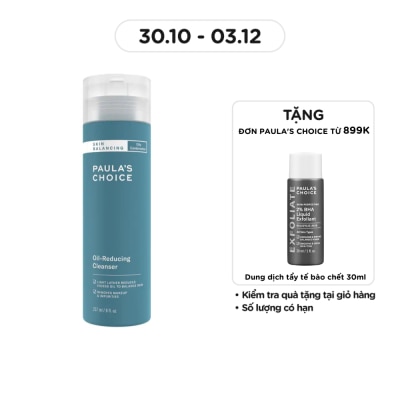 PAULA'S CHOICE Sữa Rửa Mặt Paula's Choice Skin Balancing Cân Bằng Độ Ẩm Và Giảm Dầu 237ml