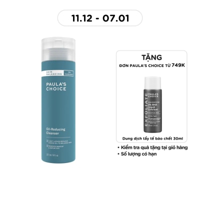 PAULA'S CHOICE Sữa Rửa Mặt Paula's Choice Skin Balancing Cân Bằng Độ Ẩm Và Giảm Dầu 237ml