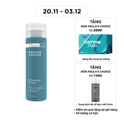 PAULA'S CHOICE Sữa Rửa Mặt Paula's Choice Skin Balancing Cân Bằng Độ Ẩm Và Giảm Dầu 237ml