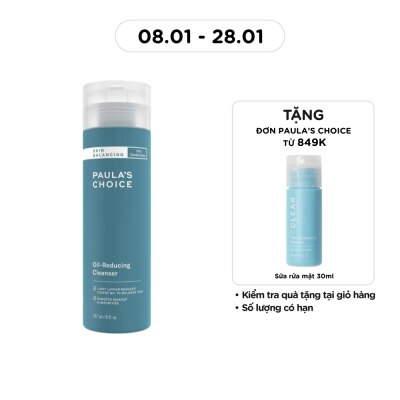 PAULA'S CHOICE Sữa Rửa Mặt Paula's Choice Skin Balancing Cân Bằng Độ Ẩm Và Giảm Dầu 237ml