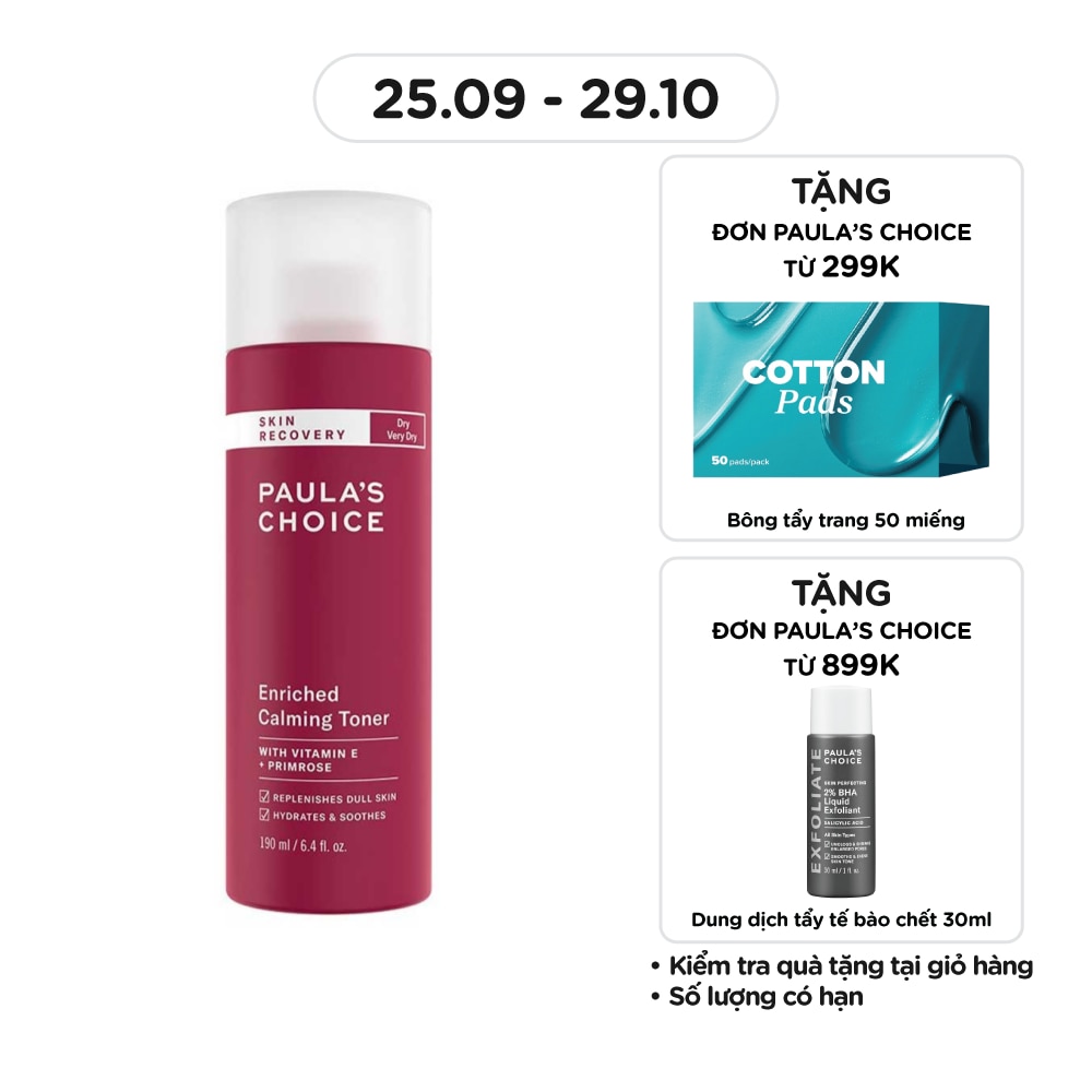 Nước Cân Bằng Paula's Choice Skin Recovery Phục Hồi Độ Ẩm Cho Da 190ml