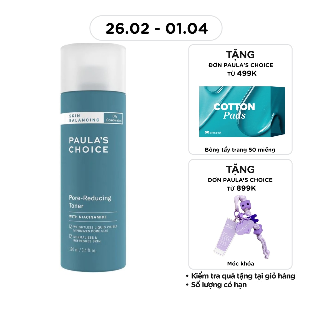 Nước Cân Bằng Paula's Choice Skin Balancing Điều Chỉnh Lỗ Chân Lông 190ml