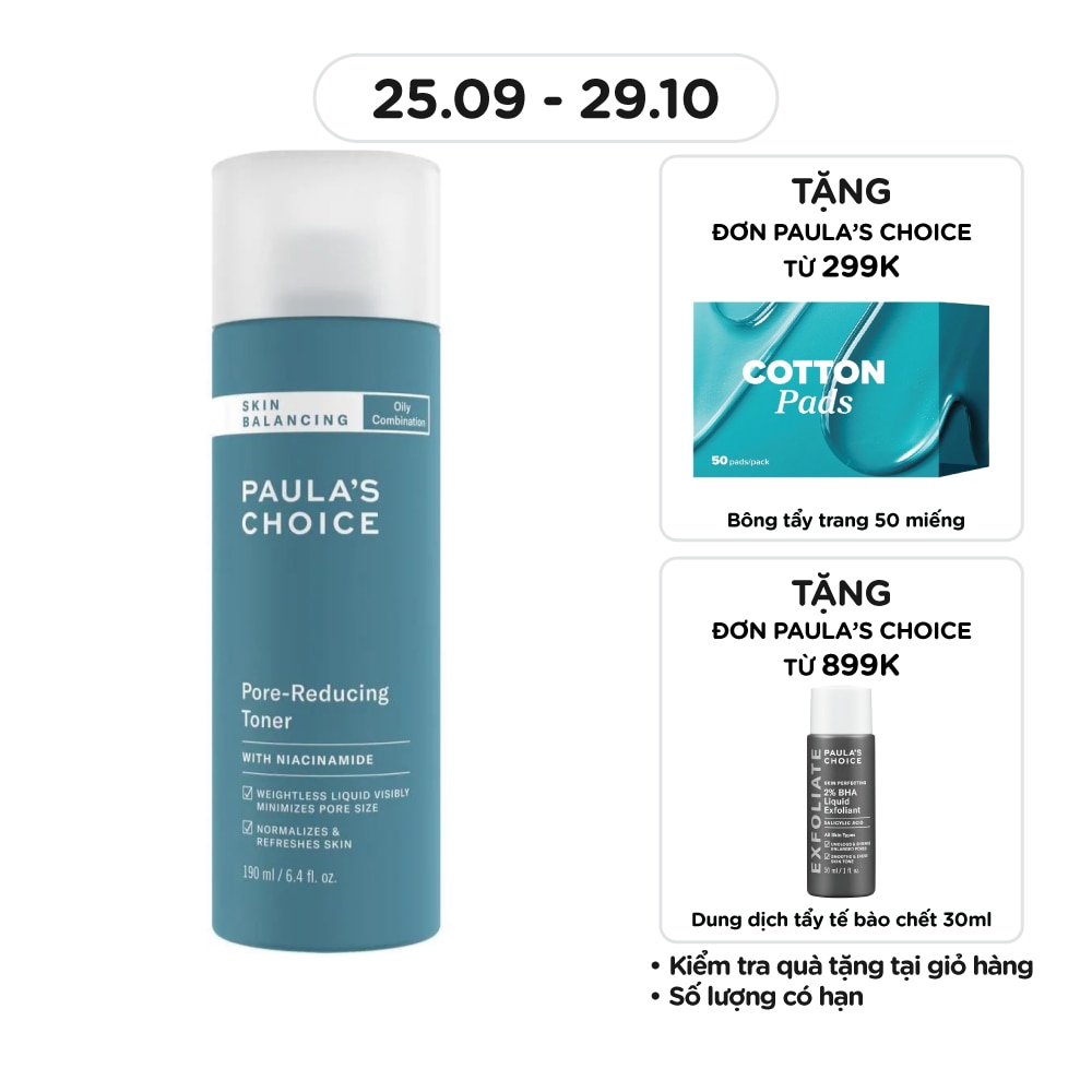 Nước Cân Bằng Paula's Choice Skin Balancing Điều Chỉnh Lỗ Chân Lông 190ml