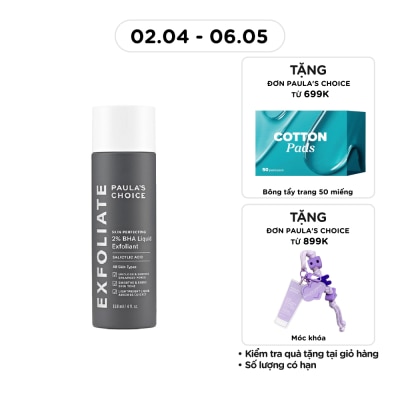PAULA'S CHOICE - Dung Dịch Loại Bỏ Tế Bào Chết Paula's Choice Skin Perfecting 2% BHA 118ml