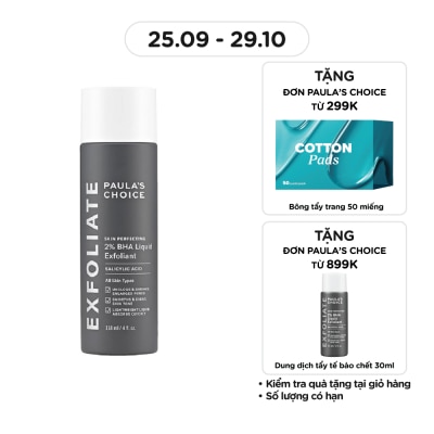 PAULA'S CHOICE Dung Dịch Loại Bỏ Tế Bào Chết Paula's Choice Skin Perfecting 2% BHA 118ml