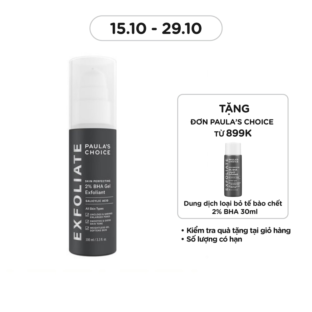 Gel Loại Bỏ Tế Bào Chết Paula's Choice Skin Perfecting 2% BHA 100ml