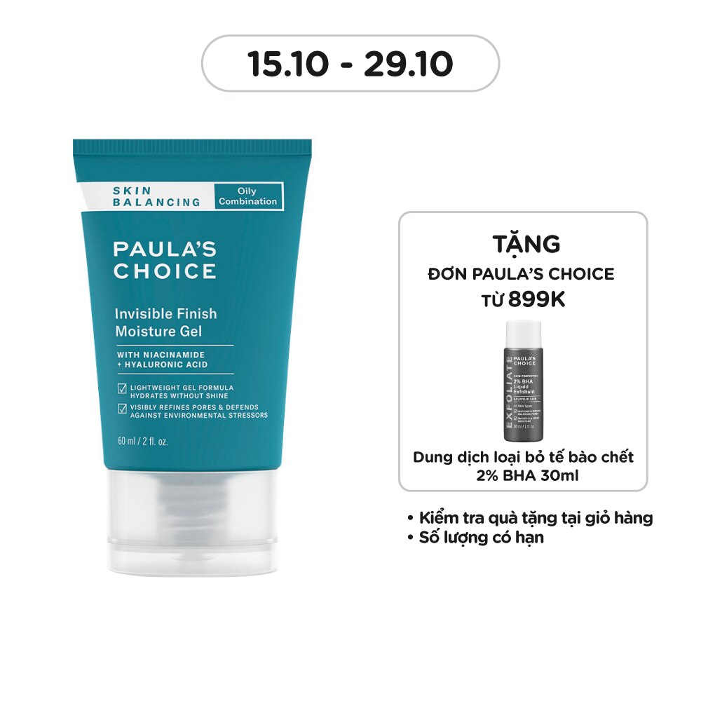 Gel Dưỡng Ẩm Paula's Choice Skin Balancing Cho Da Mềm Mịn Ban Đêm 60ml