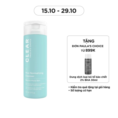 PAULA'S CHOICE Sữa Rửa Mặt Paula's Choice Giảm Mụn Và Se Khít Lỗ Chân Lông 177ml