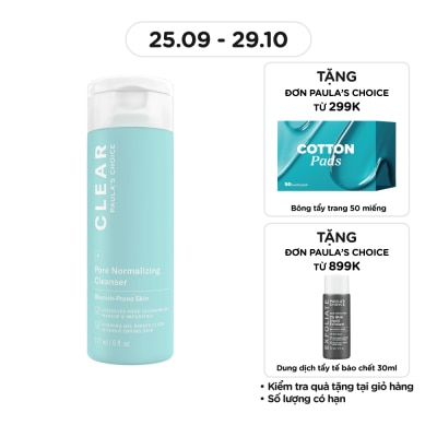 PAULA'S CHOICE Sữa Rửa Mặt Paula's Choice Giảm Mụn Và Se Khít Lỗ Chân Lông 177ml