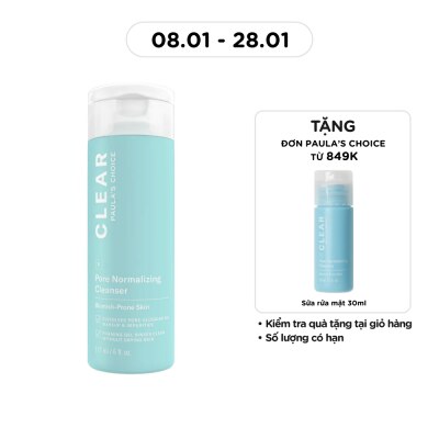 PAULA'S CHOICE Sữa Rửa Mặt Paula's Choice Giảm Mụn Và Se Khít Lỗ Chân Lông 177ml