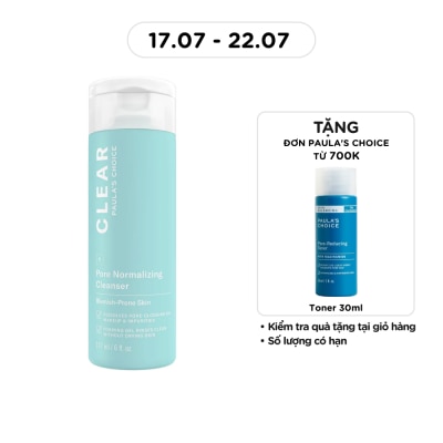 PAULA'S CHOICE - Sữa Rửa Mặt Paula's Choice Giảm Mụn Và Se Khít Lỗ Chân Lông 177ml image
