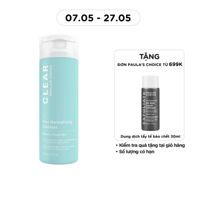 PAULA'S CHOICE - Sữa Rửa Mặt Paula's Choice Giảm Mụn Và Se Khít Lỗ Chân Lông 177ml