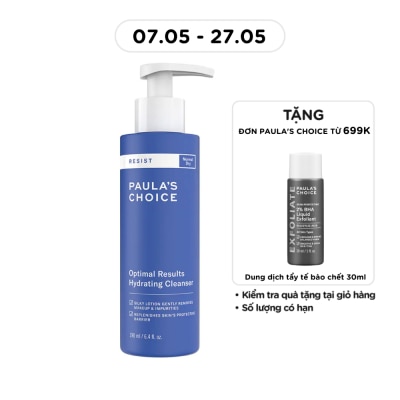 PAULA'S CHOICE - Sữa Rửa Mặt Dưỡng Ẩm Paula's Choice Resist Hiệu Quả Tối Ưu 190ml