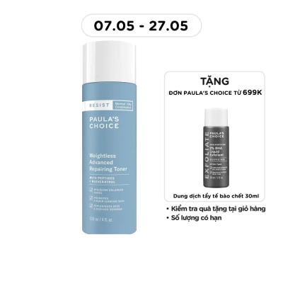 PAULA'S CHOICE - Nước Cân Bằng Paula's Choice Resist Siêu Nhẹ Cho Làn Da Dầu Và Lão Hóa 118ml