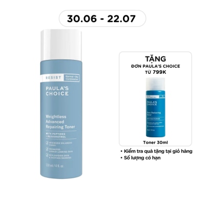 PAULA'S CHOICE - Nước Cân Bằng Paula's Choice Resist Siêu Nhẹ Cho Làn Da Dầu Và Lão Hóa 118ml