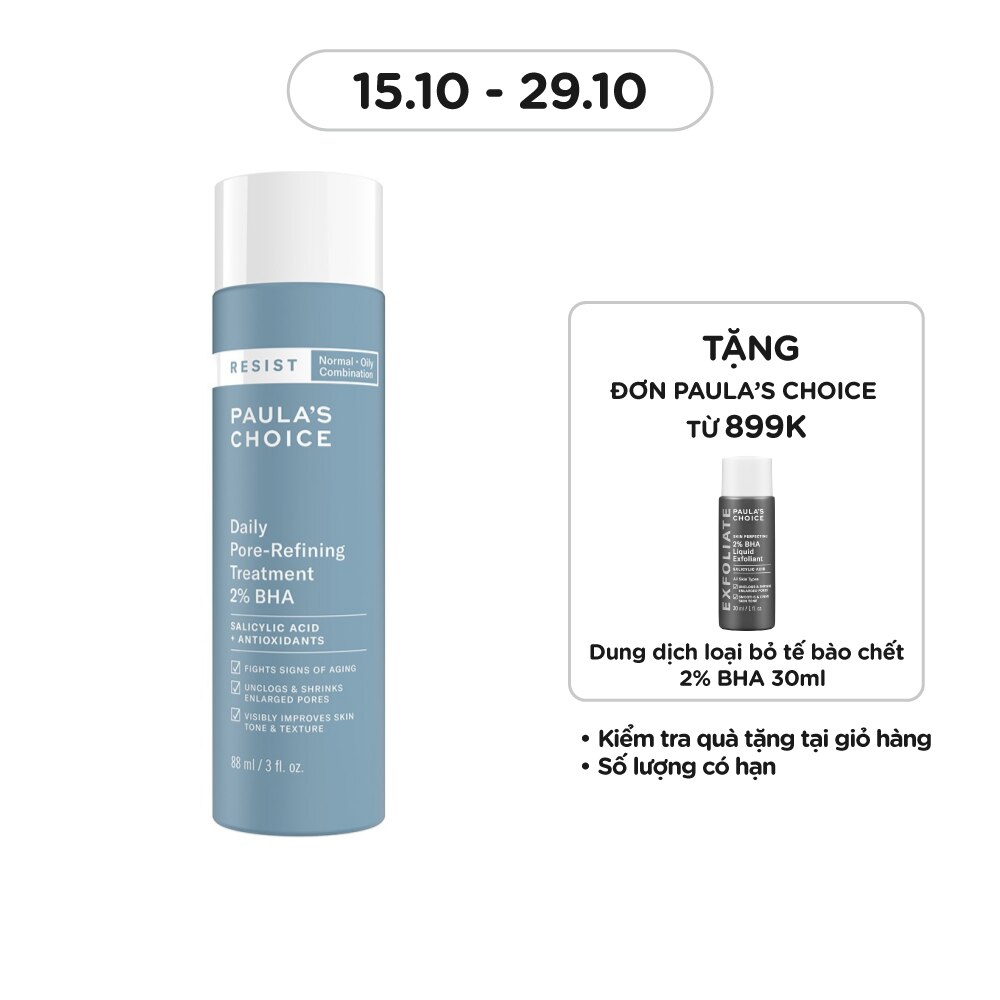 Paula's Choice Resist Daily Pore-Refining Treatment With 2% BHA 88ml