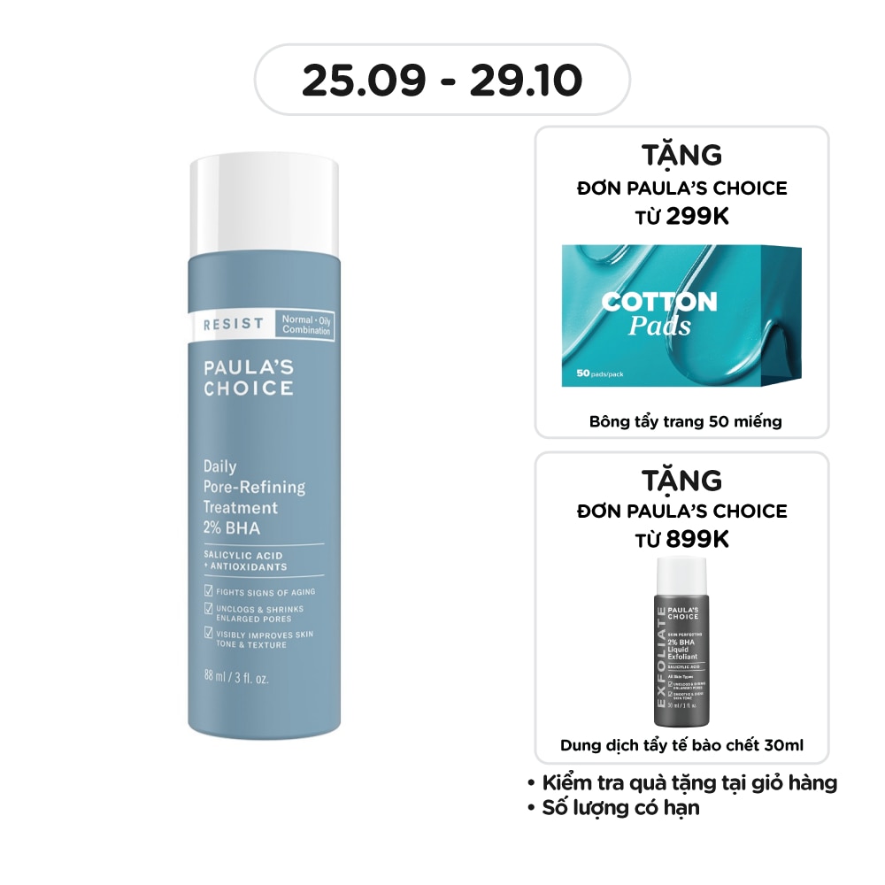 Tinh Chất Paula's Choice Resist Se Khít Lỗ Chân Lông 2% BHA 88ml
