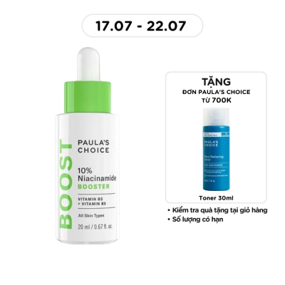 PAULA'S CHOICE - Tinh Chất Paula's Choice Se Khít Lỗ Chân Lông Và Làm Sáng Da Chứa 10% Niacinamide Booster 20ml