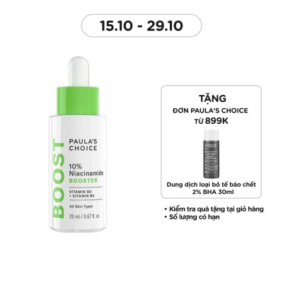 PAULA'S CHOICE Tinh Chất Paula's Choice Se Khít Lỗ Chân Lông Và Làm Sáng Da Chứa 10% Niacinamide Booster 20ml