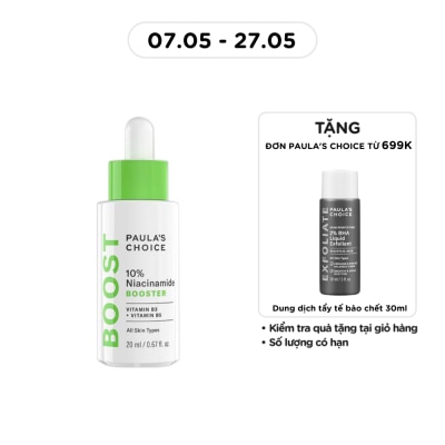 PAULA'S CHOICE - Tinh Chất Paula's Choice Se Khít Lỗ Chân Lông Và Làm Sáng Da Chứa 10% Niacinamide Booster 20ml