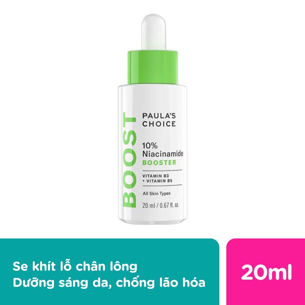 Tinh Chất Paula's Choice Se Khít Lỗ Chân Lông Và Làm Sáng Da Chứa 10% Niacinamide Booster 20ml