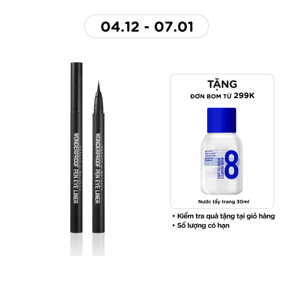 BOM Kẻ Mắt Nước BOM Wonderproof Eyeliner 0.5g.#01 Black