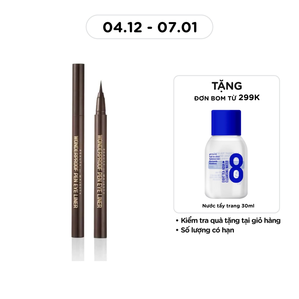 BOM Kẻ Mắt Nước BOM Wonderproof Eyeliner 0.5g.#02 Brown
