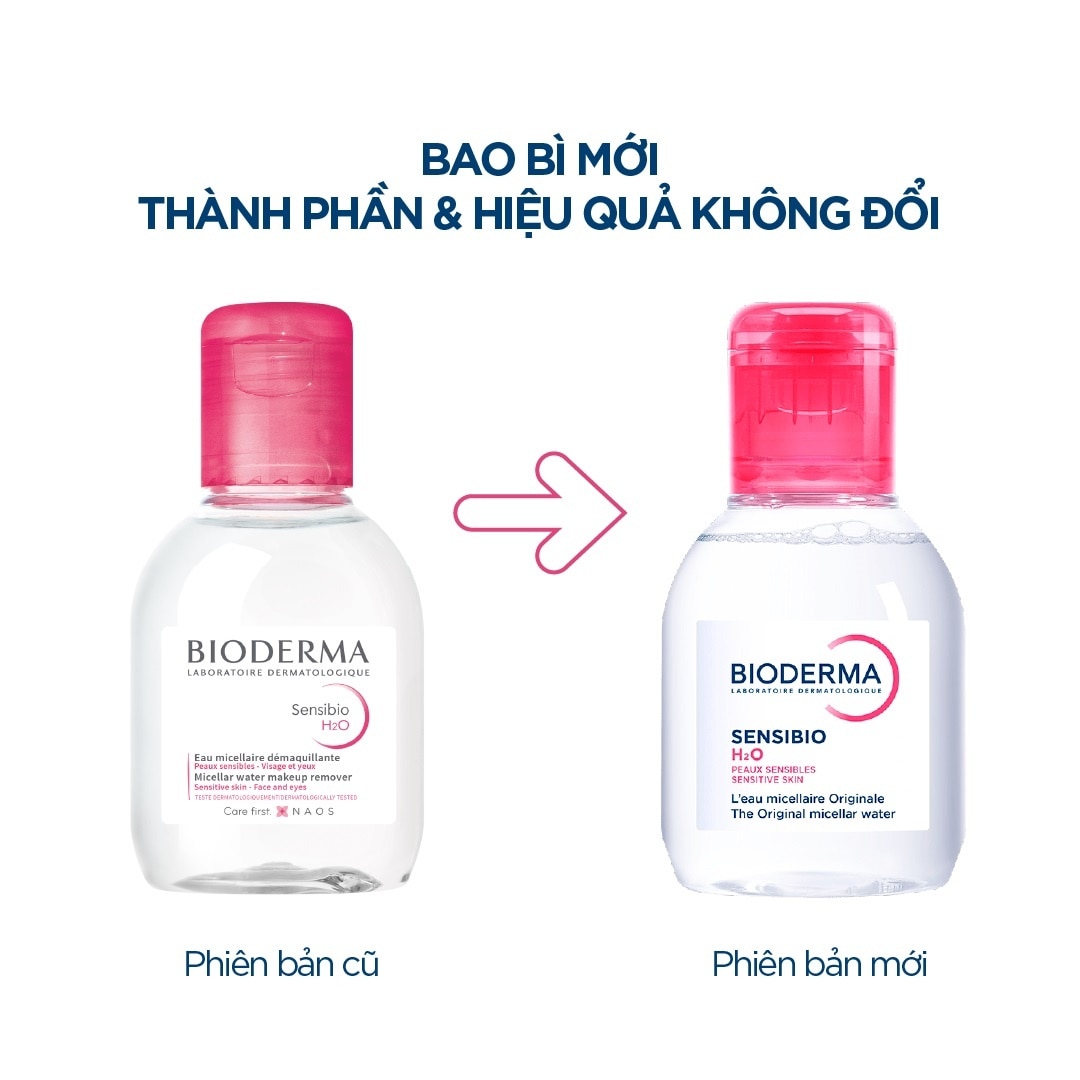 Nước Tẩy Trang Dành Cho Da Nhạy Cảm Bioderma Sensibio H20 100ml