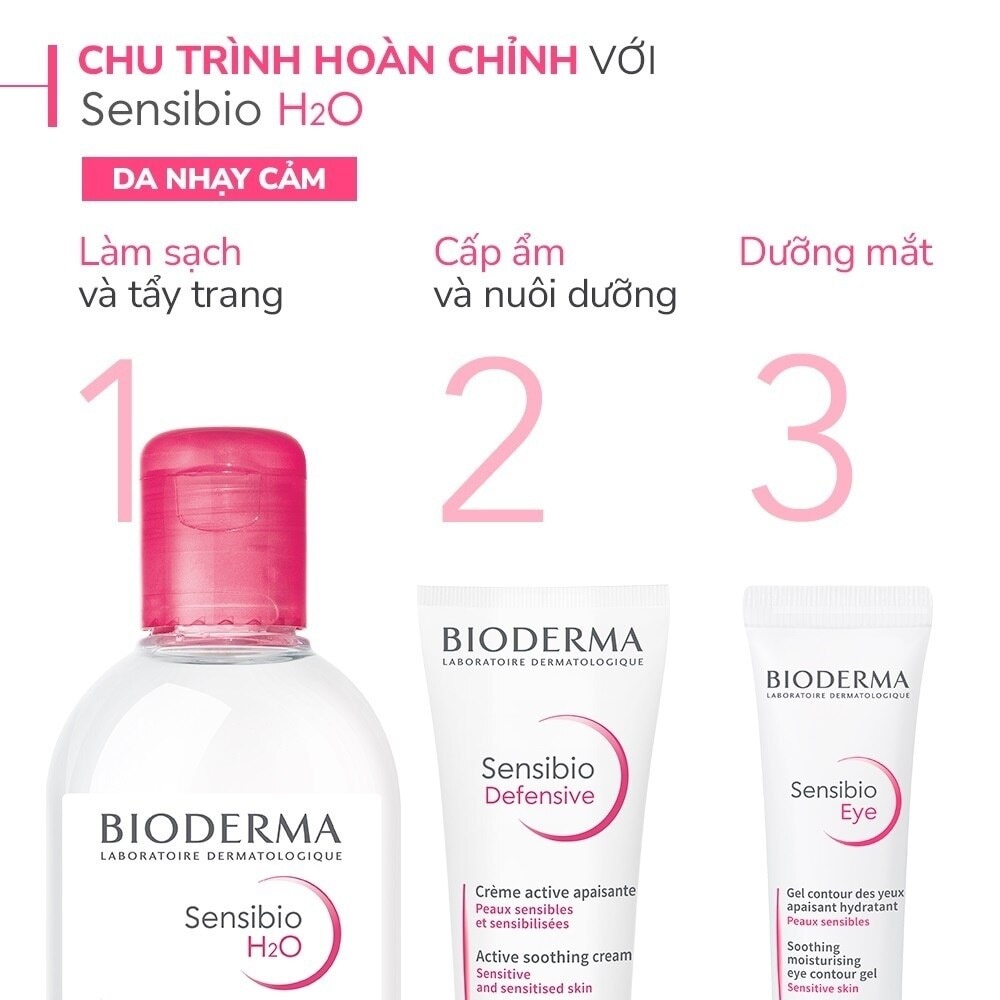 Nước Tẩy Trang Dành Cho Da Nhạy Cảm Bioderma Sensibio H20 100ml