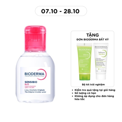 BIODERMA Nước Tẩy Trang Dành Cho Da Nhạy Cảm Bioderma Sensibio H20 100ml image