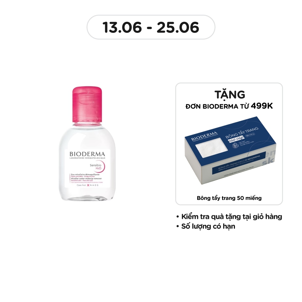 Nước Tẩy Trang Dành Cho Da Nhạy Cảm Bioderma Sensibio H20 100ml