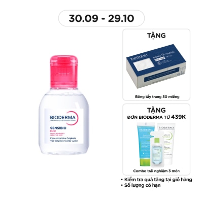 BIODERMA Nước Tẩy Trang Dành Cho Da Nhạy Cảm Bioderma Sensibio H20 100ml
