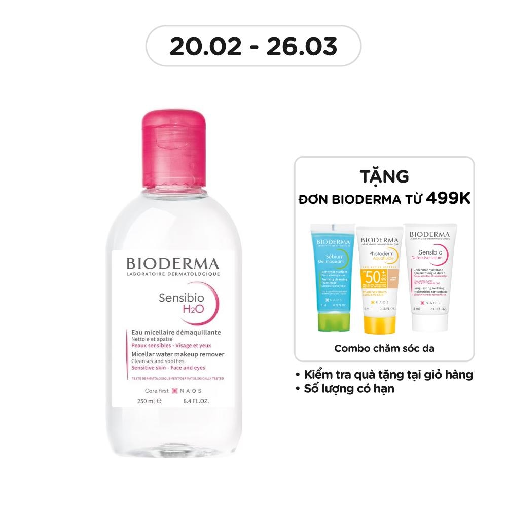 Nước Tẩy Trang Dành Cho Da Nhạy Cảm Bioderma Sensibio H20 250ml