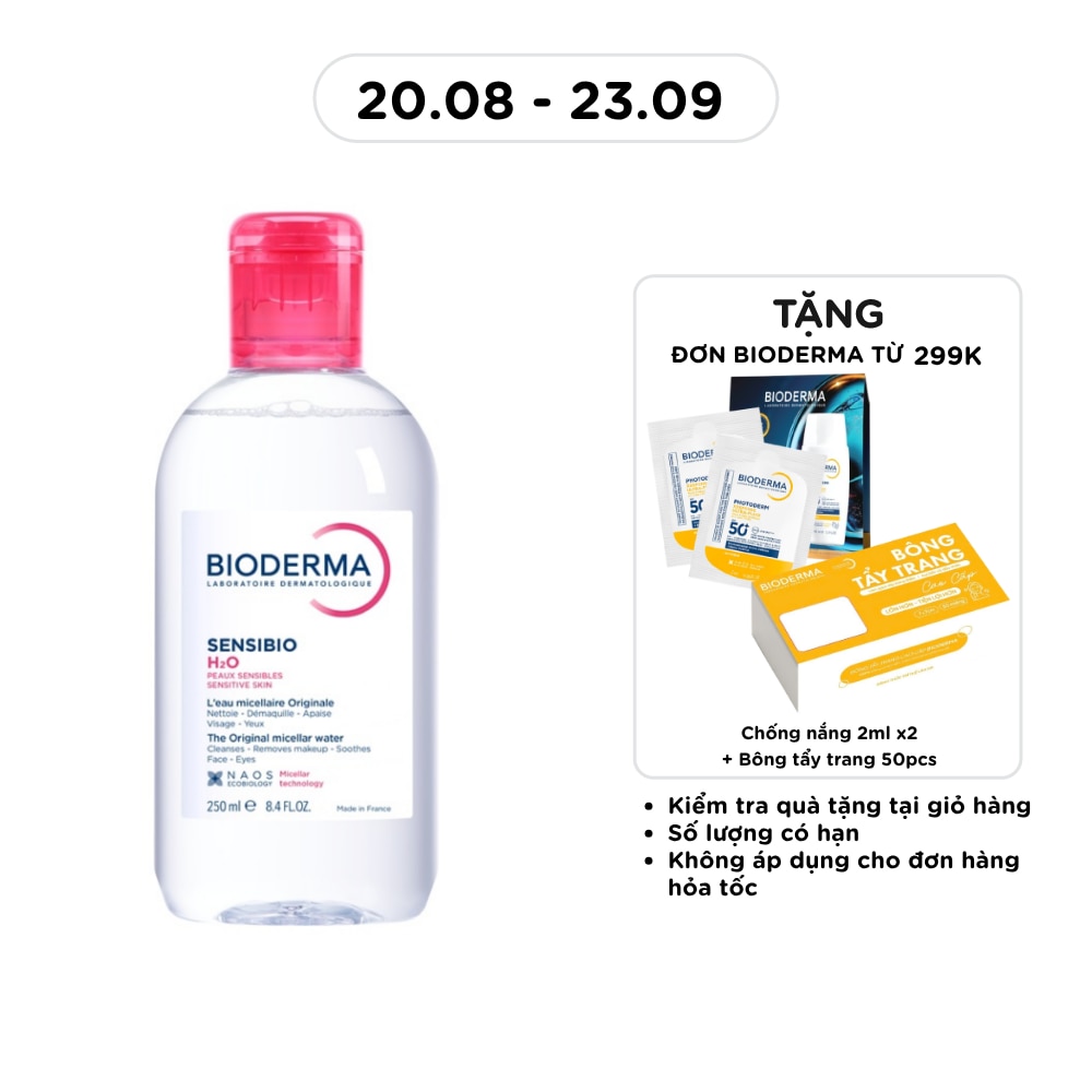 Nước Tẩy Trang Dành Cho Da Nhạy Cảm Bioderma Sensibio H20 250ml image
