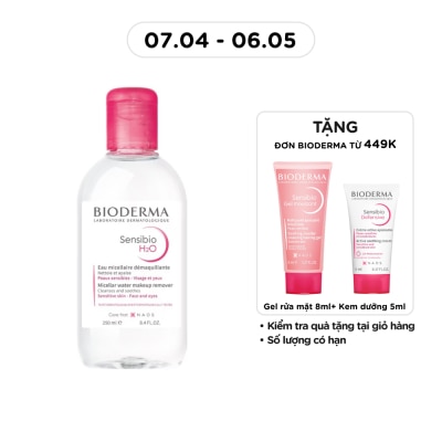 BIODERMA - Nước Tẩy Trang Dành Cho Da Nhạy Cảm Bioderma Sensibio H20 250ml