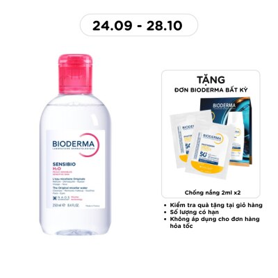 BIODERMA Nước Tẩy Trang Dành Cho Da Nhạy Cảm Bioderma Sensibio H20 250ml image