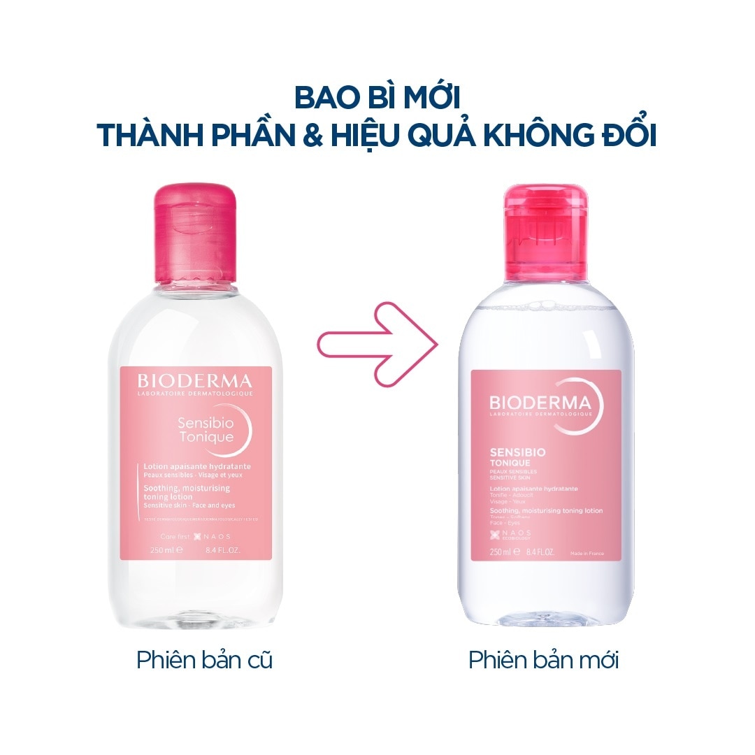 Nước Cân Bằng Dưỡng Ẩm Dành Cho Da Nhạy Cảm Bioderma Sensibio 250ml