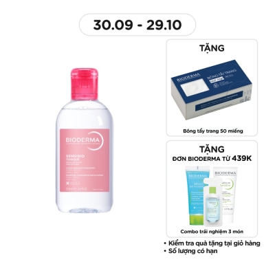 BIODERMA Nước Cân Bằng Dưỡng Ẩm Dành Cho Da Nhạy Cảm Bioderma Sensibio 250ml