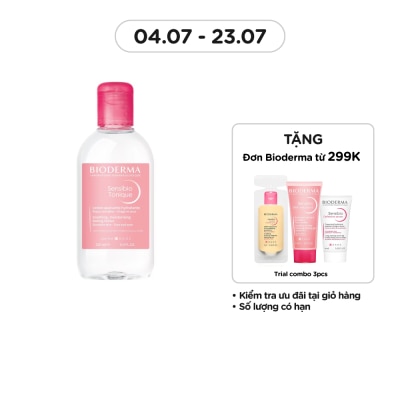 BIODERMA Nước Cân Bằng Dưỡng Ẩm Dành Cho Da Nhạy Cảm Bioderma Sensibio 250ml
