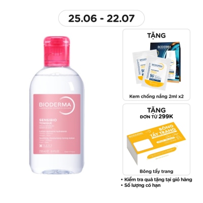 BIODERMA - Nước Cân Bằng Dưỡng Ẩm Dành Cho Da Nhạy Cảm Bioderma Sensibio 250ml