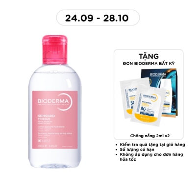 BIODERMA Nước Cân Bằng Dưỡng Ẩm Dành Cho Da Nhạy Cảm Bioderma Sensibio 250ml image