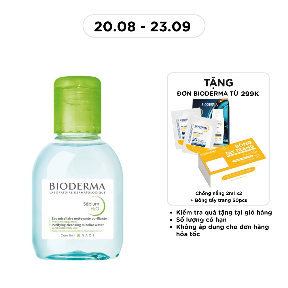 Nước Tẩy Trang Dành Cho Da Nhờn Mụn Bioderma Sebium H2O 100ml image
