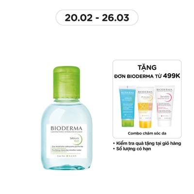 BIODERMA Nước Tẩy Trang Dành Cho Da Nhờn Mụn Bioderma Sebium H2O 100ml