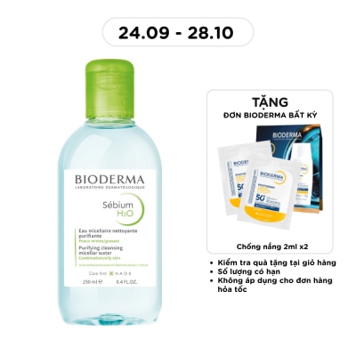 BIODERMA Nước Tẩy Trang Dành Cho Da Nhờn Mụn Bioderma Sebium H20 250ml image