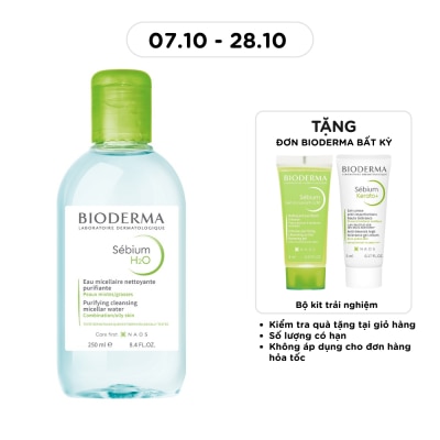 BIODERMA Sebium H2O Purifying Cleansing Micelle Solution 250ml image