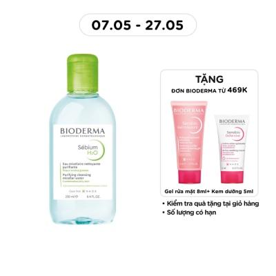 BIODERMA - Sebium H2O Purifying Cleansing Micelle Solution 250ml