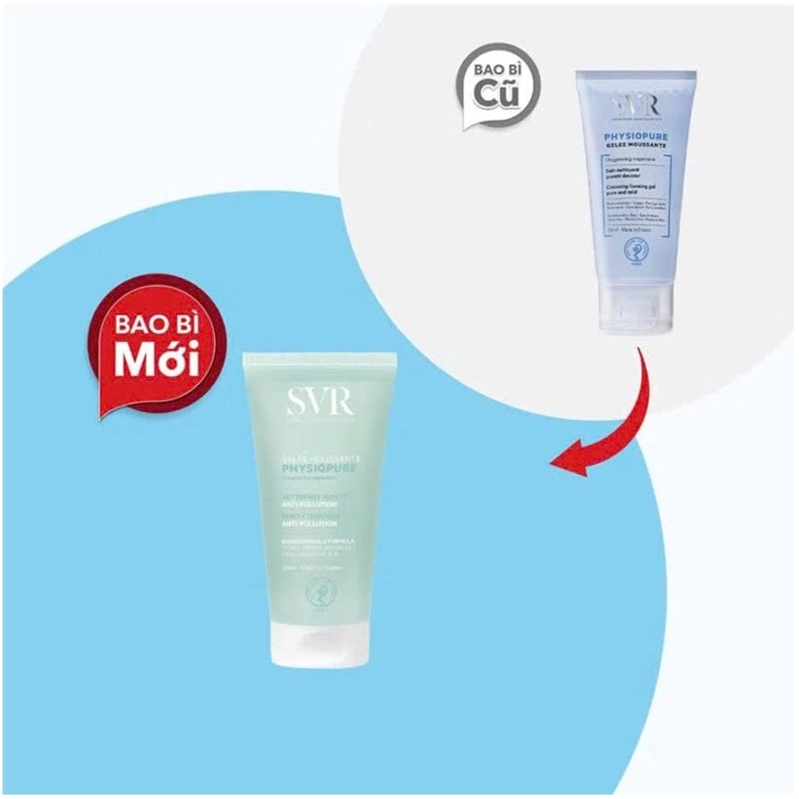 Gel Rửa Mặt SVR Physiopure Dành Cho Da Nhạy Cảm 55ml