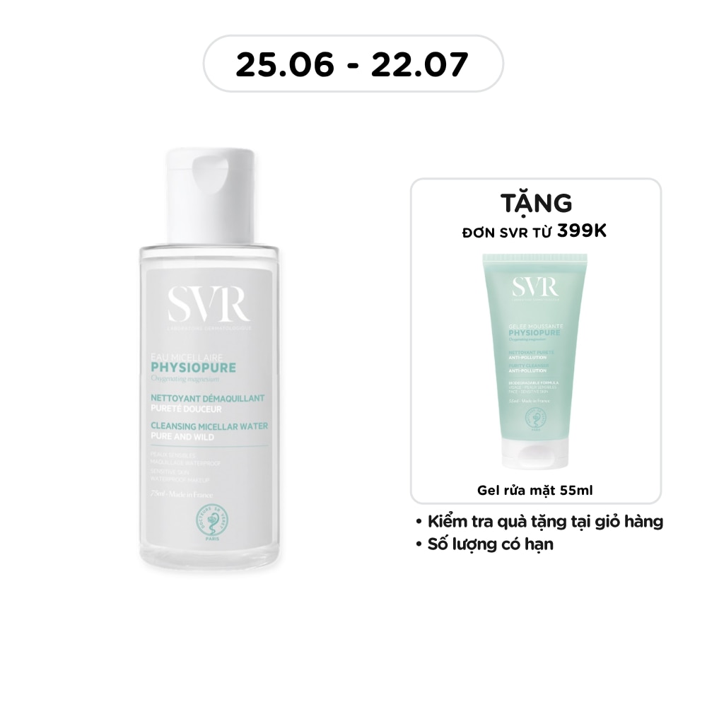 Nước Tẩy Trang SVR Physiopure Eau Micellaire 75ml